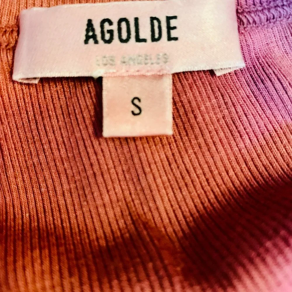 AGOLDE TIE DYE RIBBED KNIT BODYSUIT - Picture 10 of 10